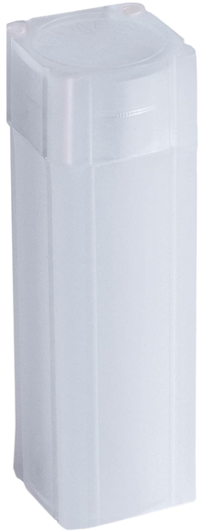 Square White Plastic 1/10 oz Silver or Gold Size Coin Storage Tube Holder (Used)