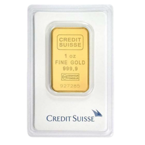 Credit Suisse 1 oz Gold Bar (in Assay Card)