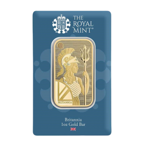 Royal Mint 1 oz Britannia Gold Bar (in Assay Card)
