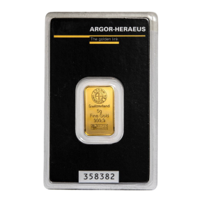 5 g Gold Bar &ndash; Argor-Heraeus (in Assay)