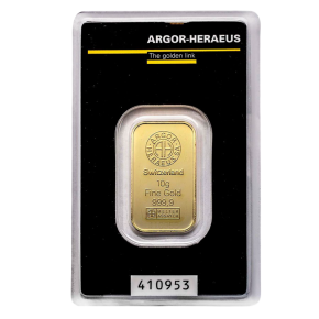 10 g Gold Bar &ndash; Argor-Heraeus (in Assay)