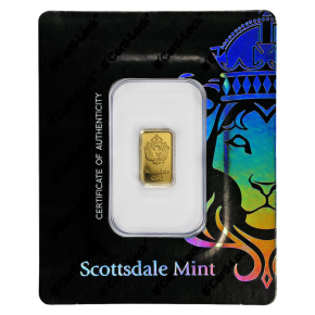 1 g Gold Bar &ndash; Scottsdale x Argor-Heraeus (Certi-Lock&reg; Assay)