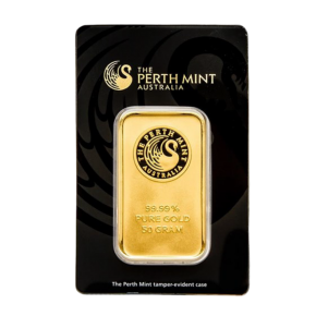 50 g Gold Bar &ndash; The Perth Mint (In Assay)