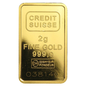 2 g Gold Bar &ndash; Secondary Market (.999+ Fine)
