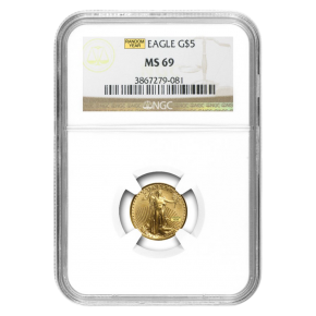 1/10 oz American Gold Eagle MS-69 NGC (Random Year)