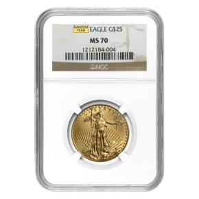 1/2 oz American Gold Eagle MS-70 NGC or PCGS (Random Year)