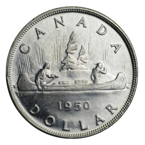 Canadian Silver BU Dollar Coins (Random, .800 Fine)
