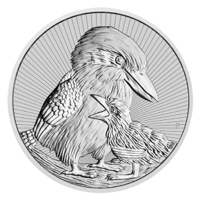 2020 Australia 2 oz Silver Kookaburra &ndash; BU (Piedfort, Mother & Baby Series)