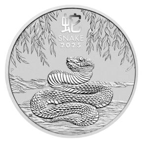 2025 Australia 2 oz Silver Lunar Snake &ndash; BU (Series III)