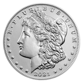 2021 Silver Morgan Dollar&nbsp;&ndash; Box & COA
