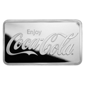 Coca-Cola&reg; 1 oz Silver Struck Bar &ndash; .999 Fine Silver