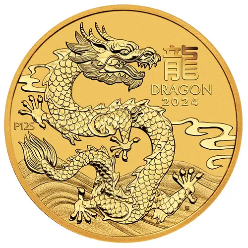 Perth Mint Year of the Dragon Gold Coins (Lunar Series III)
