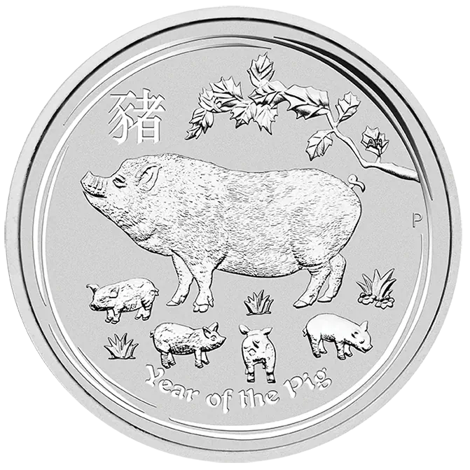 Perth Mint Year of the Pig Silver Coins