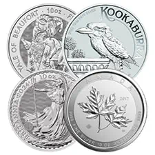 Random 10 oz Silver Coins