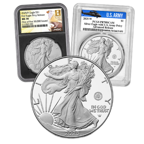 Privy Mark Silver American Eagles